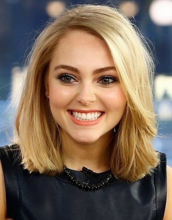short hairstyles for fat faces and double chins