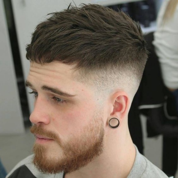 short hair with beard styles for men