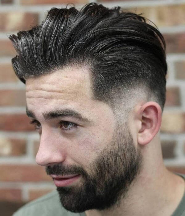 short hair with beard styles for men