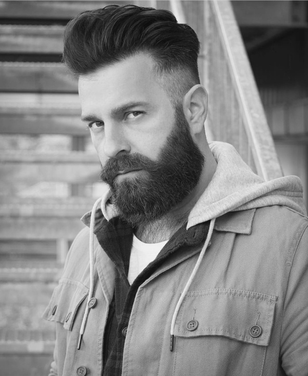 short hair with beard styles for men