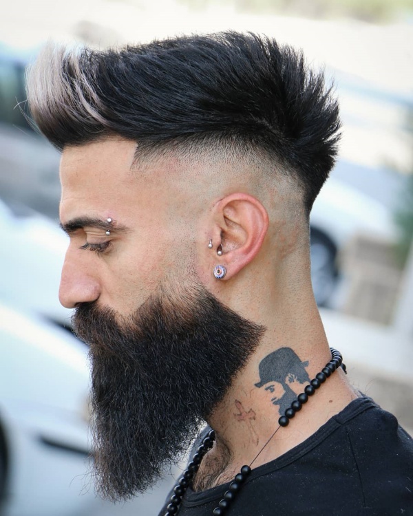 short hair with beard styles for men