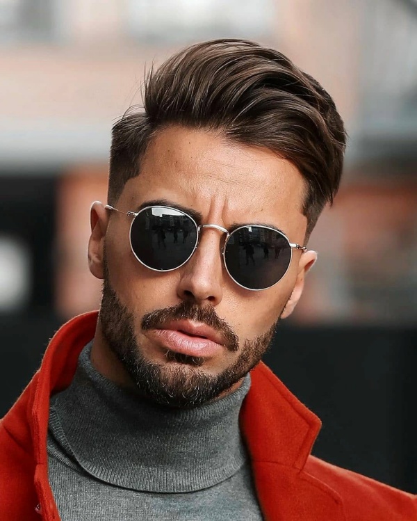 short hair with beard styles for men