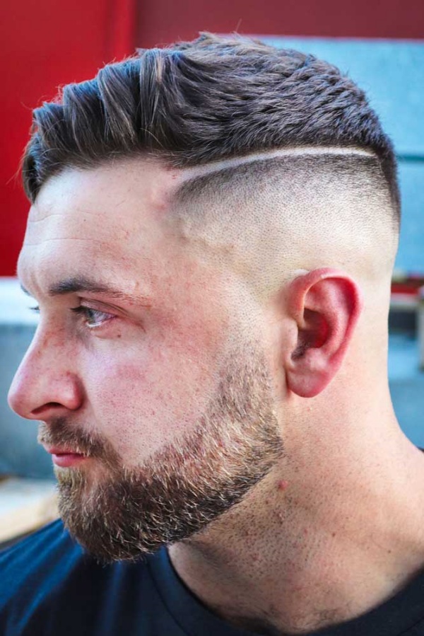 short hair with beard styles for men