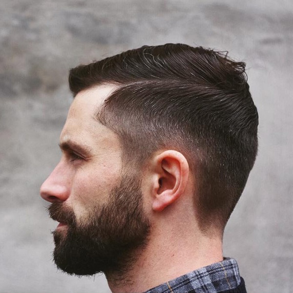 short hair with beard styles for men