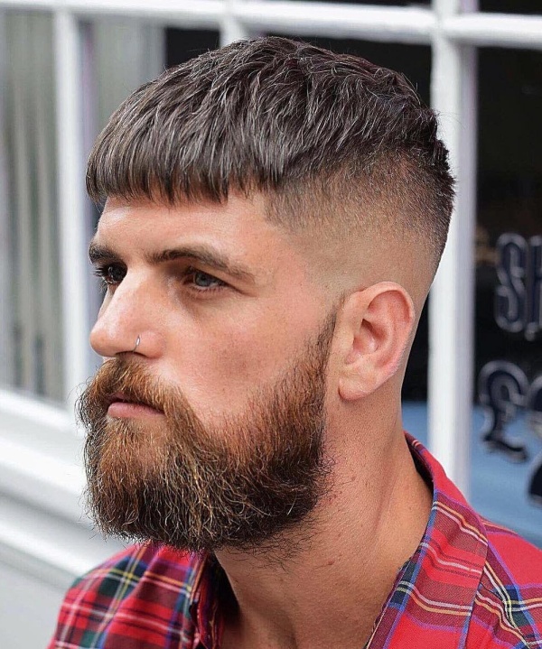 short hair with beard styles for men