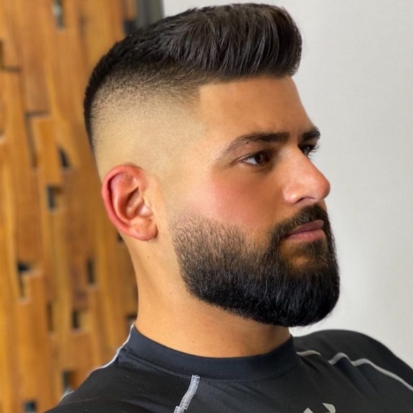 short hair with beard styles for men