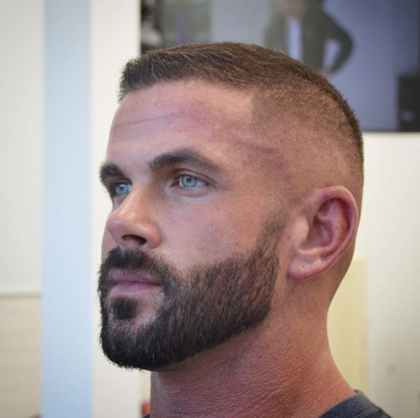 short hair with beard styles for men