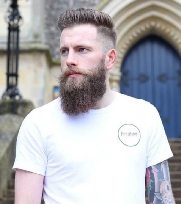 short hair with beard styles for men