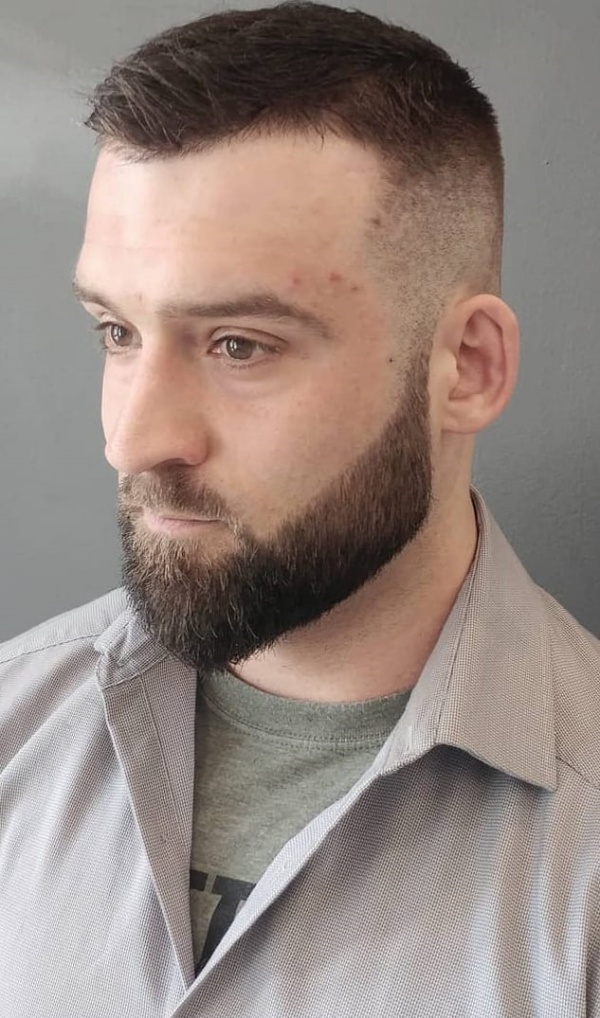 short hair with beard styles for men