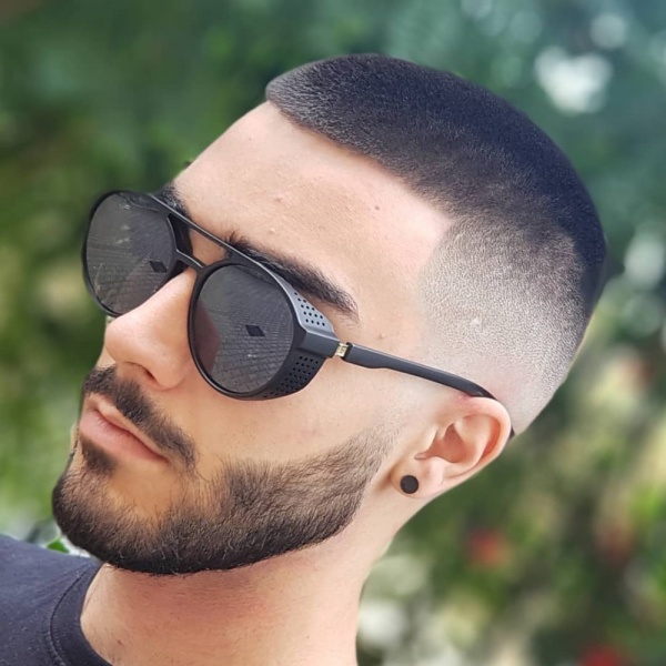 short hair with beard styles for men