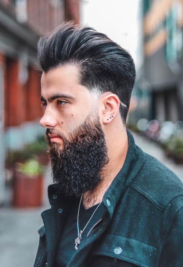 short hair with beard styles for men