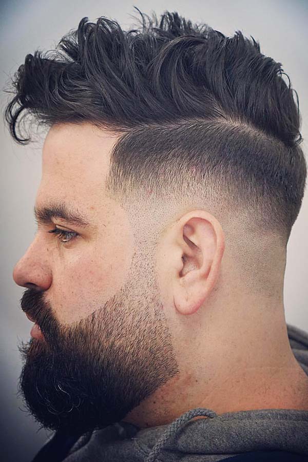 short hair with beard styles for men