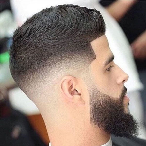 short hair with beard styles for men