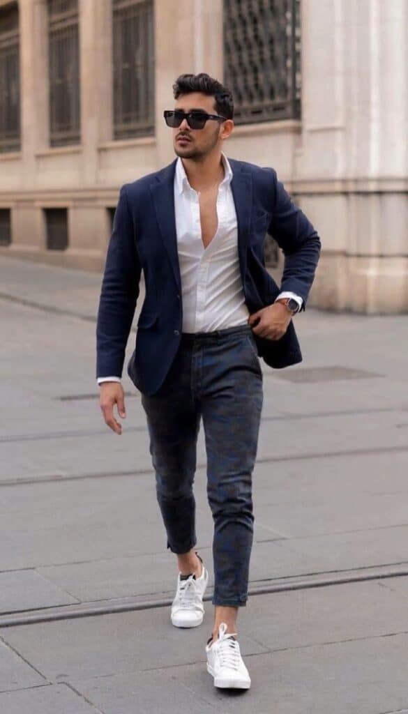 42 Edgy Dark Blue Blazer Outfit Ideas For Men To Try