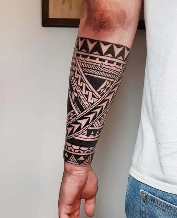 Tribal Forearm Tattoos For Guys