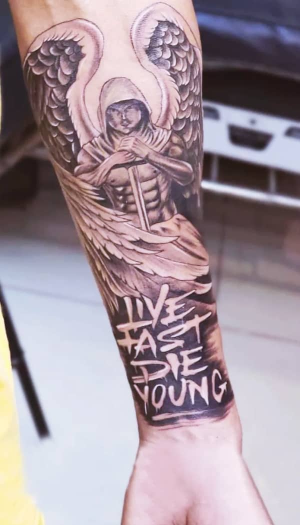 Quote Forearm Tattoos For Guys