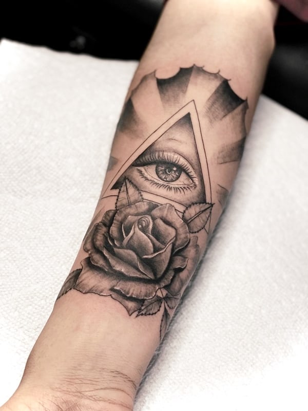 Eye Forearm Tattoos For Guys