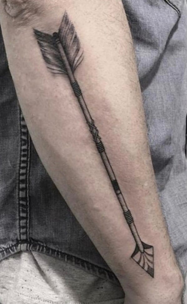Arrow Forearm Tattoos For Guys