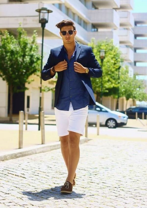 Shorts With Blazer Look
