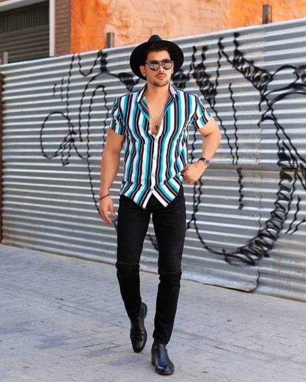 Striped Shirt With Jeans Combination