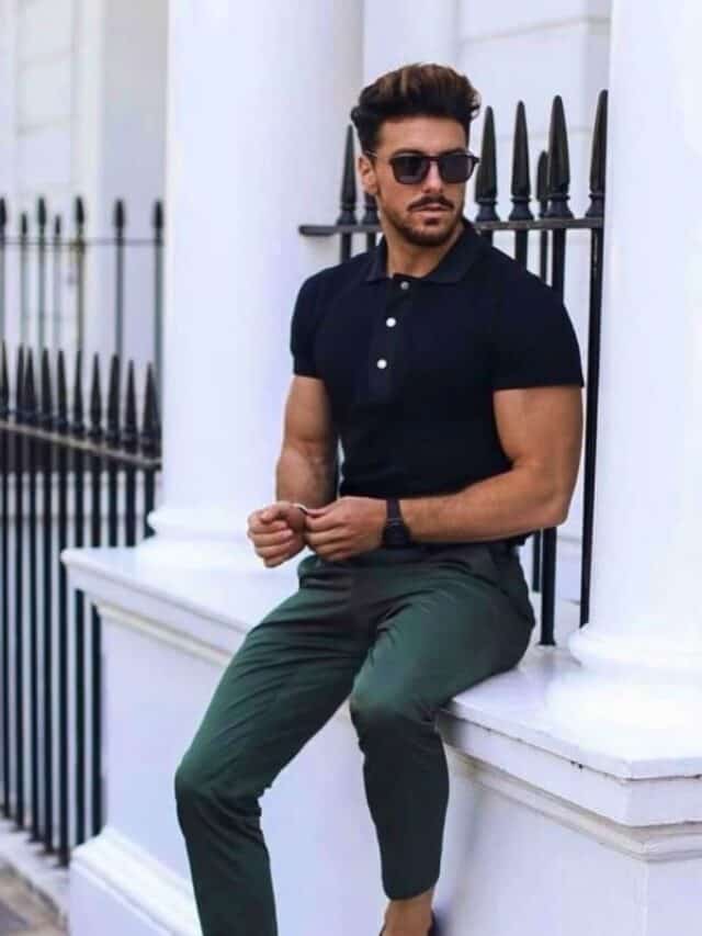 Polo Shirt And Linen Pants Combination